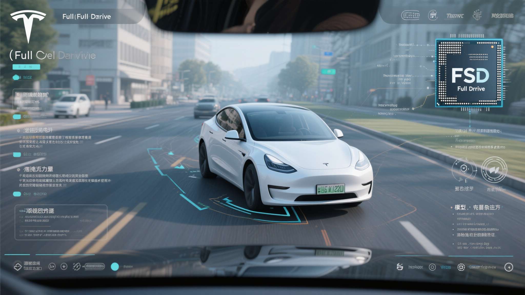 以特斯拉FSD（Full&nbsp;Self-Driving）系统为例，其端到端神经网络模